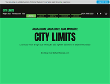 Tablet Screenshot of citylimitstexas.com